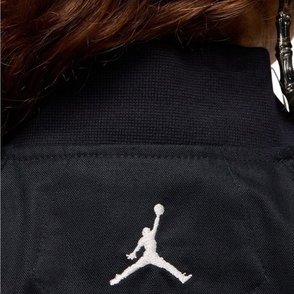 Jordan NWT Women's Black Varsity Jacket FN5786-010 - Picture 4 of 13